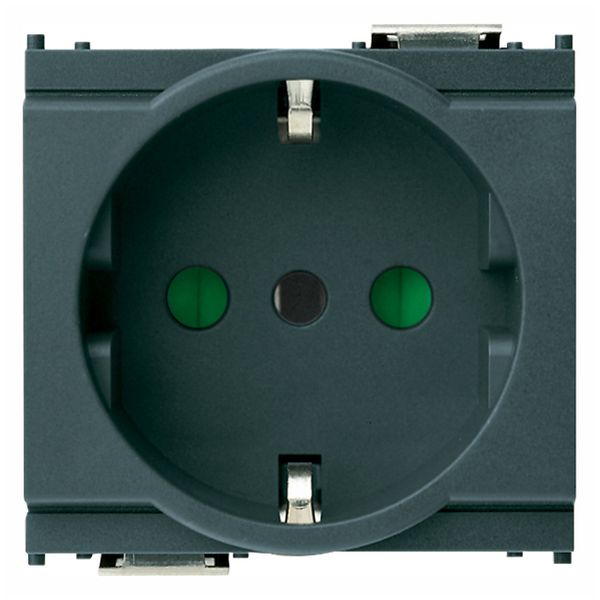 2P+E 16A P30 outlet grey image 1