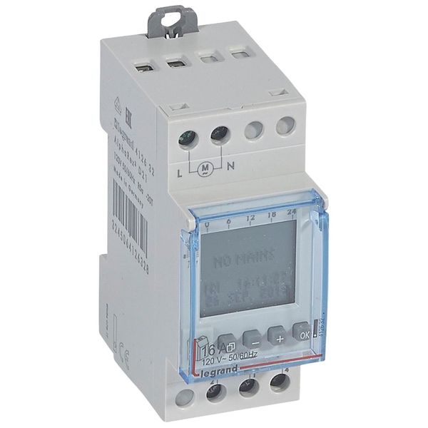 Programmable time switch digital disp. -120V~ -multifunction 56 prog. -1 output image 1