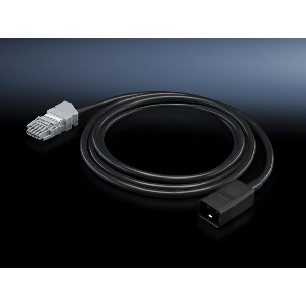 DK Connection cable, L: 3 m, 16 A, 1-phase, Wago X-Com, C20, For UPS image 2