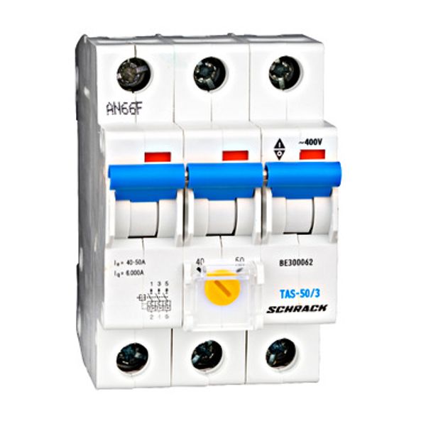 Tariff switch 50A, 3-pole, series TAS, setting range 40-50A image 1