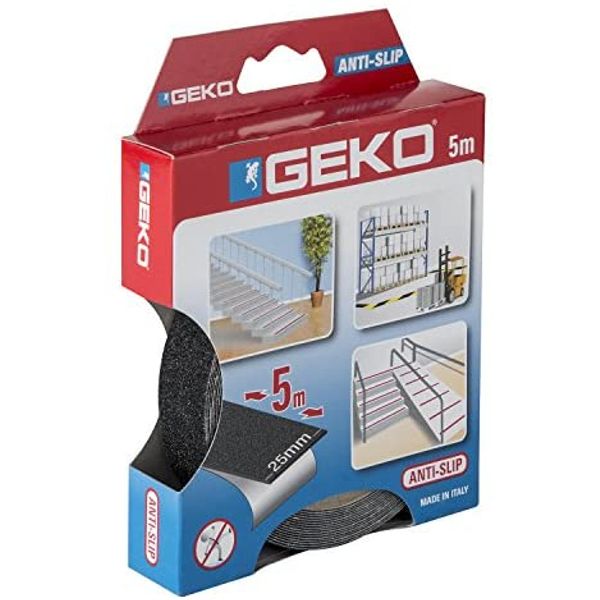 Anti-slip tape 25x5m BLACK 220/52 GEKO image 1