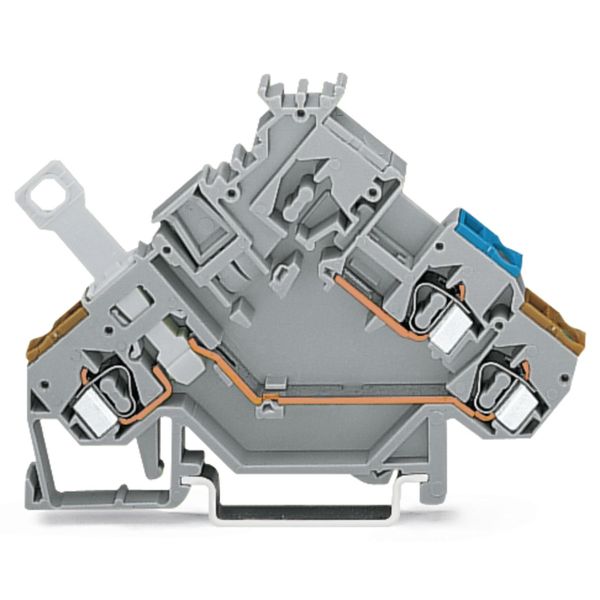 2-conductor actuator terminal block with colored conductor entries 2.5 image 1