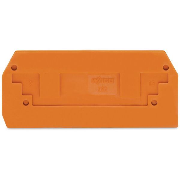 End and intermediate plate 2.5 mm thick orange image 1