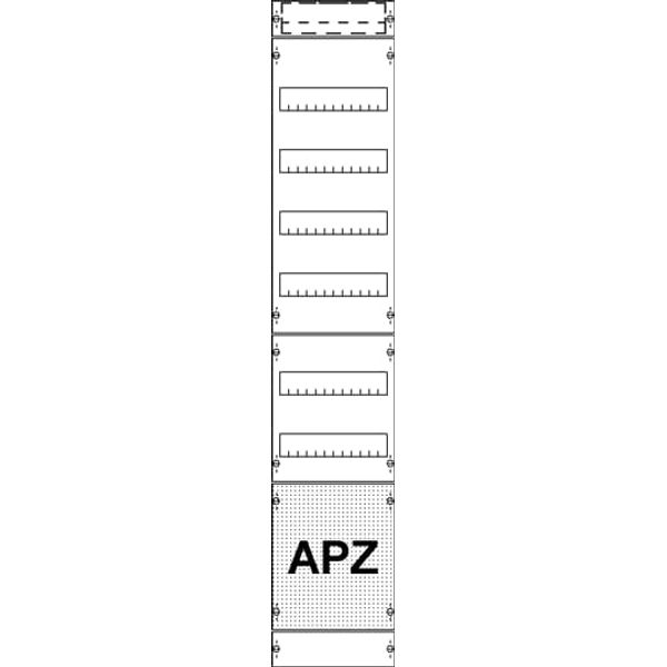 1V50A2B Interior fitting system, 1350 mm x 250 mm (HxW), Panel Width: 1 image 5