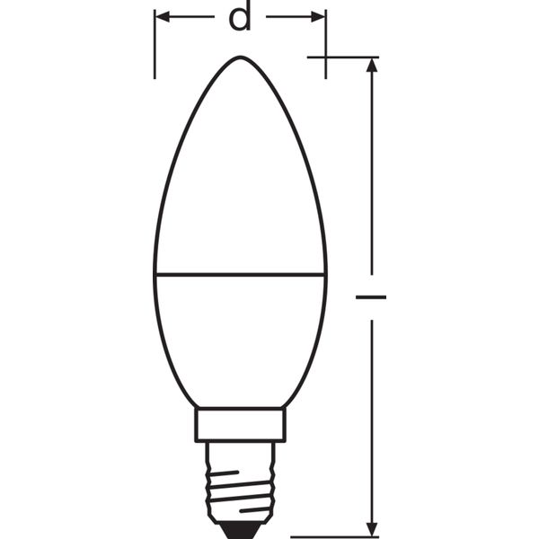 LED PCR LAMPS WITH CLASSIC B 4.9W 840 Frosted E14 image 7