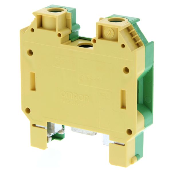 Ground DIN rail terminal block with screw connection for mounting on T image 3