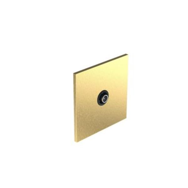 Art d'Arnould - 1 gang television socket single male socket Epure - Brushed Gold image 1