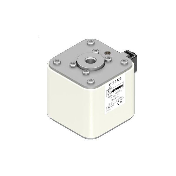 Fuse-link, high speed, 630 A, AC 1000 V, Size 3, 76 x 92 x 83 mm, aR, IEC, single indicator image 12