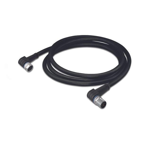 Sensor/Actuator cable M8 socket angled M12A plug angled image 1