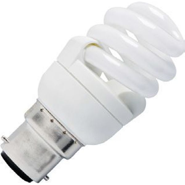 Ba22d CFL T2 Full Spiral 39x92 230V 630Lm 11W 2700K 10Khrs image 1