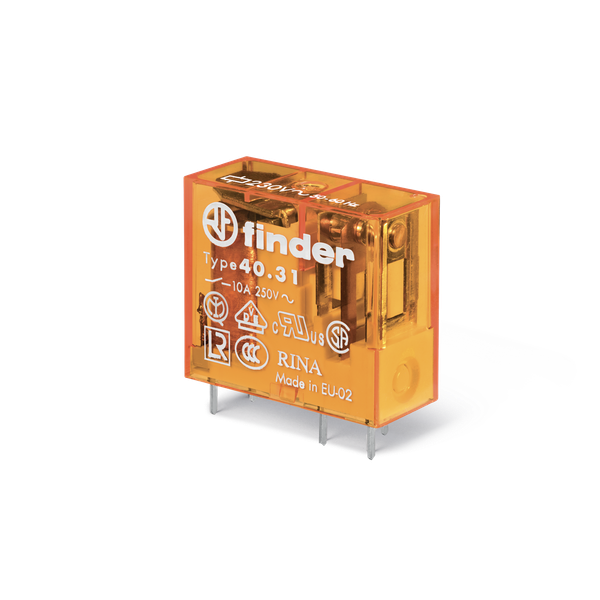 PCB/Plug-in Rel. 3,5mm.pinning 1CO 10A/24VUC bistable/Agni (40.31.6.024.0000) image 1