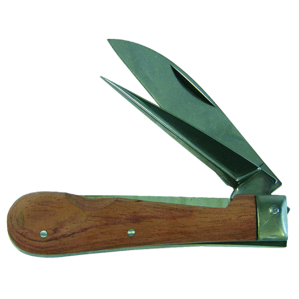 Cable knife wooden handle 2-piece image 1