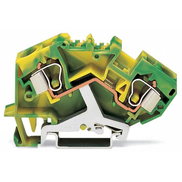 2-conductor ground terminal block 10 mm² center marking green-yellow image 3