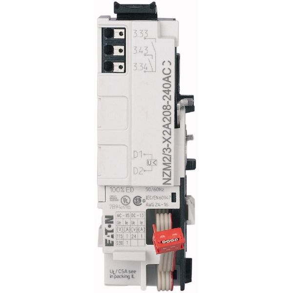 Relay module for NZM2/3, configurable, 2NO, 24DC, 24-230AC, PI image 5