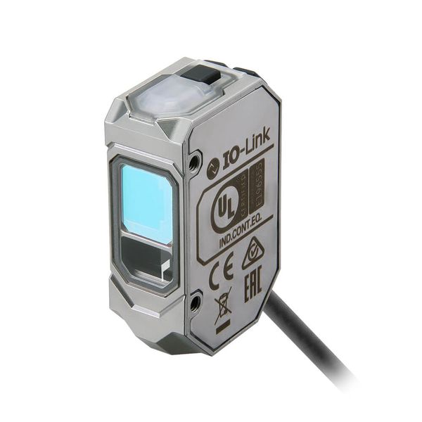 Photoelectric sensor, rectangular housing, stainless steel, red laser image 3