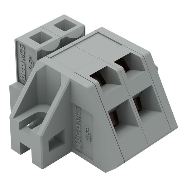 1-conductor female connector, angled CAGE CLAMP® 2.5 mm² gray image 6