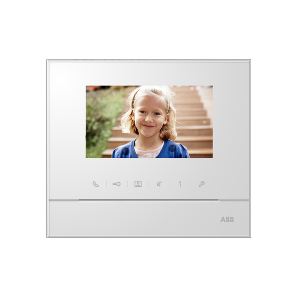 M22311-W-D-02 4.3" Video hands-free indoor station, dummy sample,White image 1