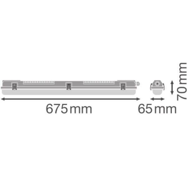 DAMP PROOF HOUSING GEN 3 600 P 1XLAMP IP65 image 16