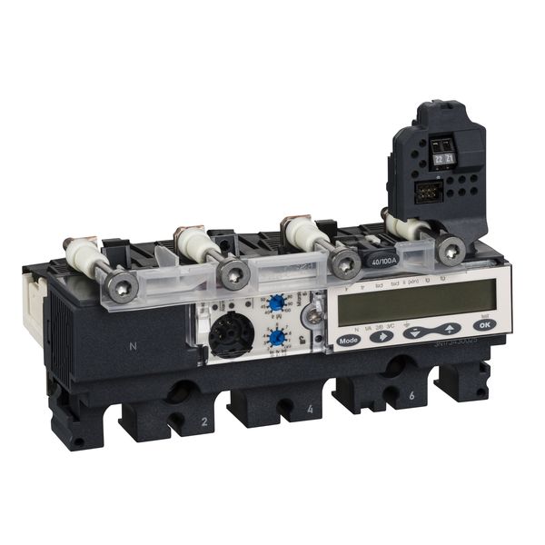 trip unit MicroLogic 6.2 E for ComPact NSX 160/250 circuit breakers, electronic, rating 160A, 4 poles 4d image 3