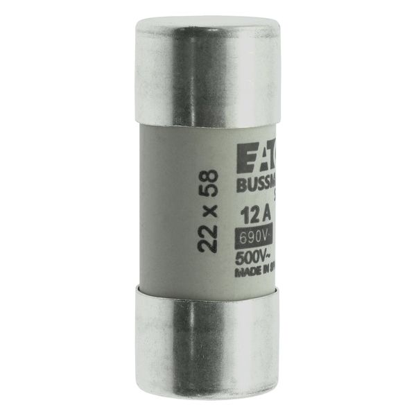 Fuse-link, LV, 12 A, AC 690 V, 22 x 58 mm, gL/gG, IEC image 12