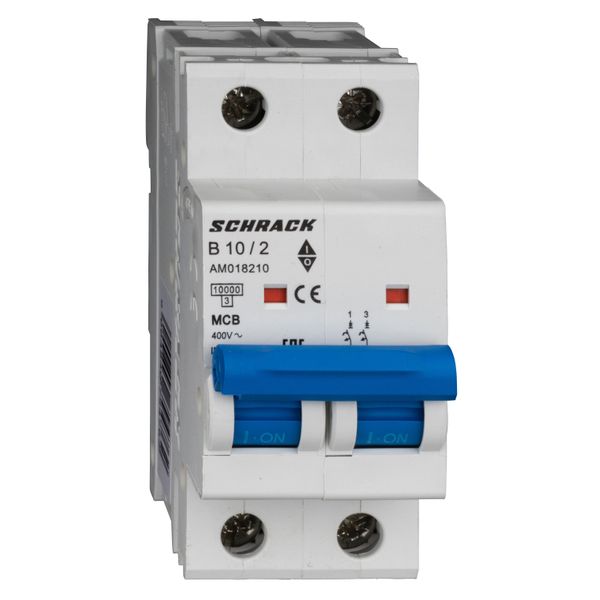 Miniature Circuit Breaker (MCB) AMPARO 10kA, B 10A, 2-pole image 1