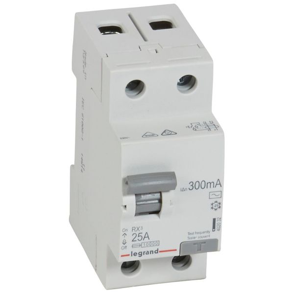 RCD RX³ - 2P - 230 V~ - 25 A - 300 mA - AC type image 1