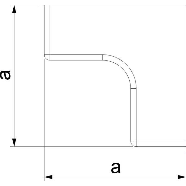 WDK HI10020RW Internal corner cover  10x20mm image 2