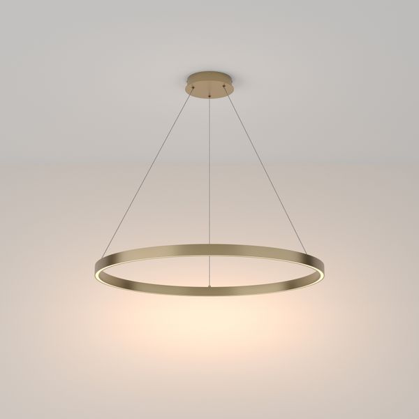 Modern Rim Pendant lamp Brass image 1