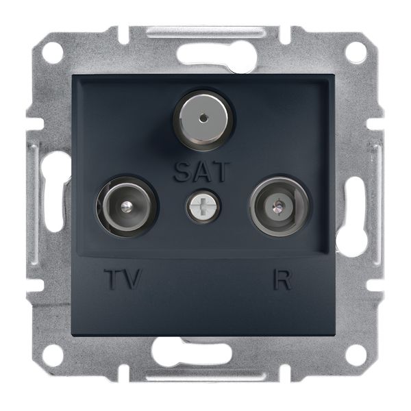 Asfora, TV-R-SAT ending socket, 1dB, anthracite image 4