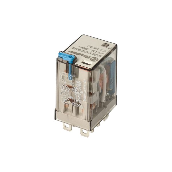 Miniature power Rel. 2CO 12A/6VDC/Agni/Test button/Mech.ind. (56.32.9.006.0040) image 5