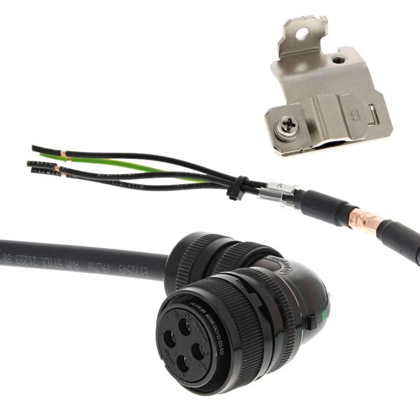 1S series servo motor power cable, 30 m, non braked, 400 V: 2 k W (100 image 1