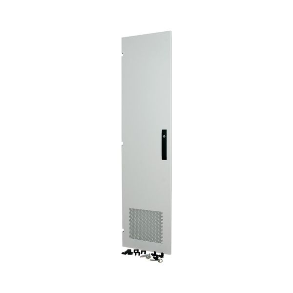 Section door, ventilated IP31, hinges left, HxW = 1600 x 1350mm, grey image 2