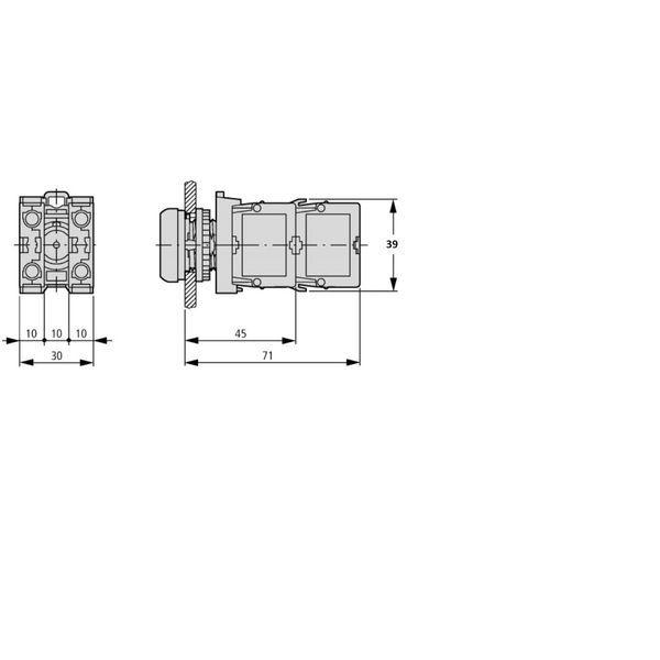 NC contact block front mtg cage clamp image 3