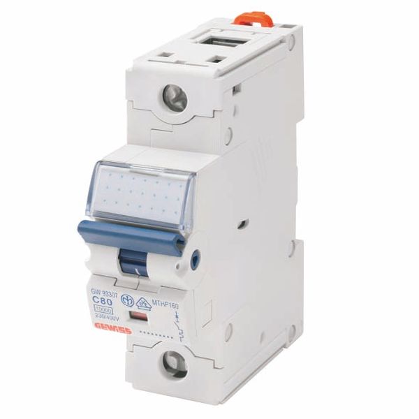 HIGH PERFORMANCE MINIATURE CIRCUIT BREAKER - MTHP 160 - 1P CHARACTERISTIC D 100A - 1,5 MODULES image 2