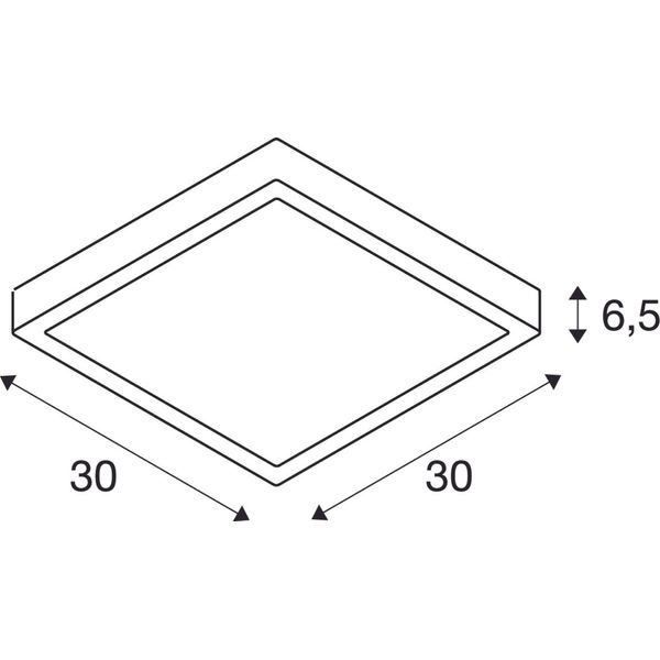 AINOS SENSOR SQ 18W 1300lm 3/4K 230V LED IP65 anthracite image 2