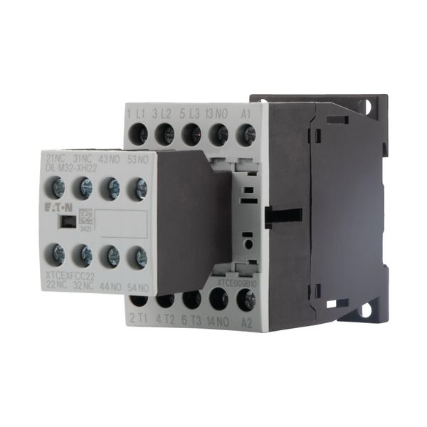 Contactor, 380 V 400 V 4 kW, 3 N/O, 2 NC, 24 V DC, DC operation, Screw terminals image 5