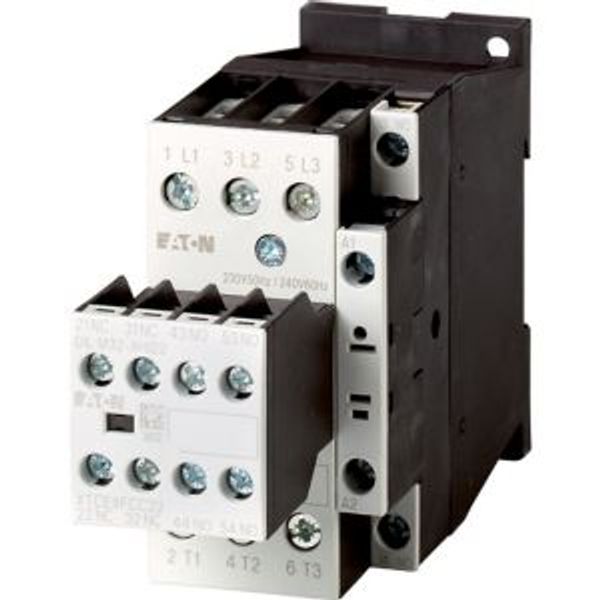 Contactor, 380 V 400 V 11 kW, 3 N/O, 2 NC, RDC 24: 24 - 27 V DC, DC operation, Screw terminals image 5