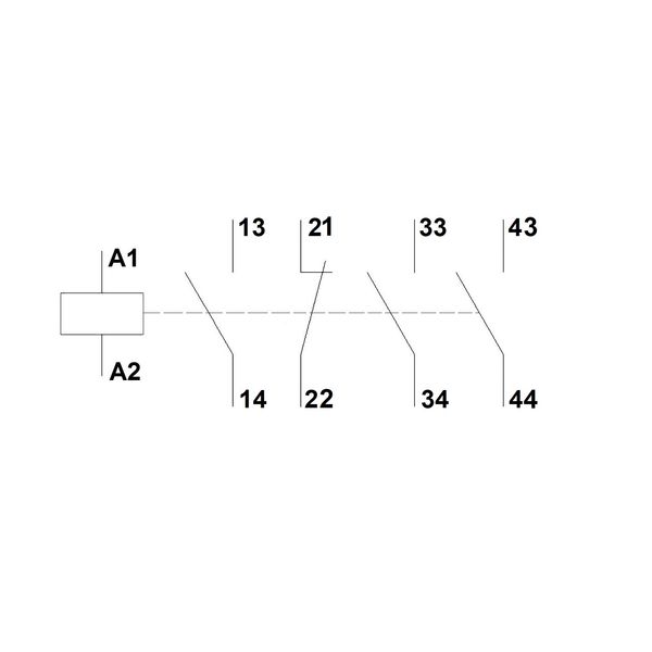 Auxiliary Contactor 3NO, 1NC, CUBICO, 6A, 230VAC image 3