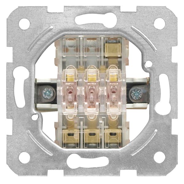 Three gang one-way switch insert, screw clamps image 2