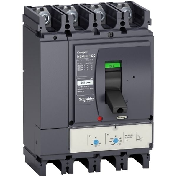 circuit breaker ComPact NSX400F DC, 36 kA at 750 VDC, TM-DC trip unit, 400 A rating, 4 poles image 2