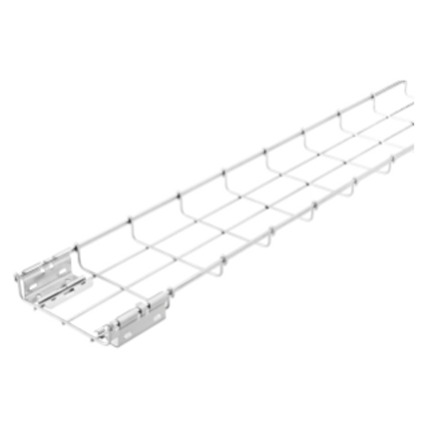 GALVANIZED WIRE MESH CABLE TRAY BFR30 - PRE-MOUNTED COUPLERS - LENGTH 3 METERS - WIDTH 100MM - FINISHING: GAC image 1