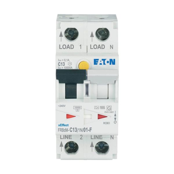 Digital RCD/MCB combination, 13 A, 100 mA, MCB trip characteristic: C, 1p+N, RCD trip characteristic: F image 5