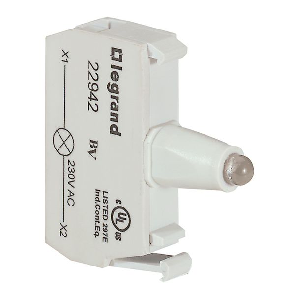 Osmoz electrical block - for illuminated head - green - 230 V~ image 1