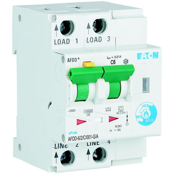 Arc Fault Detection Device, 2p, C, 6 A, 10 mA, type G/A image 15