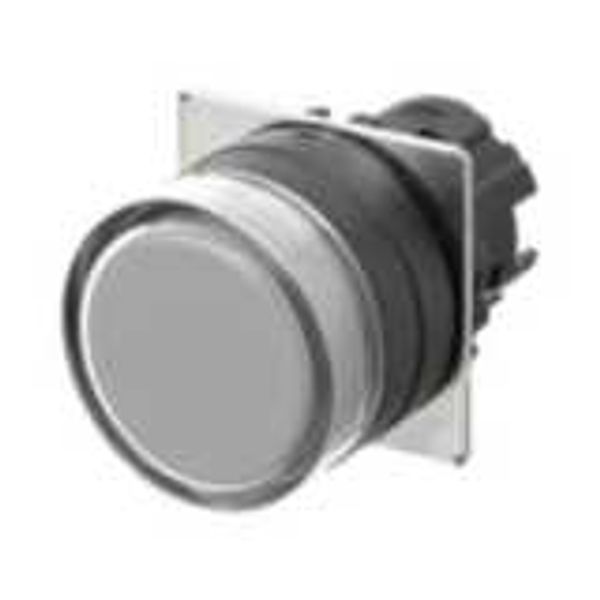 Pushbutton A22NZ Ã˜22, bezel plastic, FULL GUARD, MOMENTARY, CAP COLOR A2270040B image 1