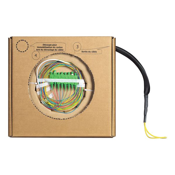 Patch cord fiber optic SC/APC 30m image 1