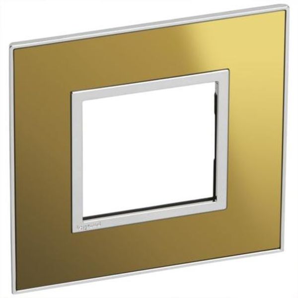 French and German standard plate square version 2 modules - reflective gold image 1