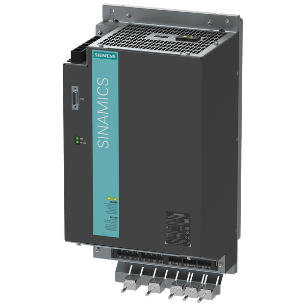 SINAMICS S120 Combi B01 Power Module input: 400 V 3AC, 16 kW output: 400 V 3 AC, 24 A, 12 A, 9 A, 9 A type of construction: combi external air cooling support  6SL3111-4VE21-6EC1 image 2