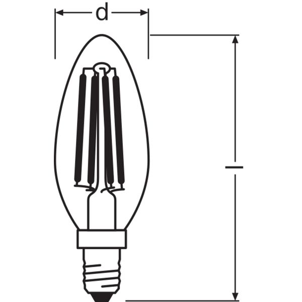 LED SUPERSTAR PLUS CLASSIC B FILAMENT 3.4W 927 Clear E14 image 8