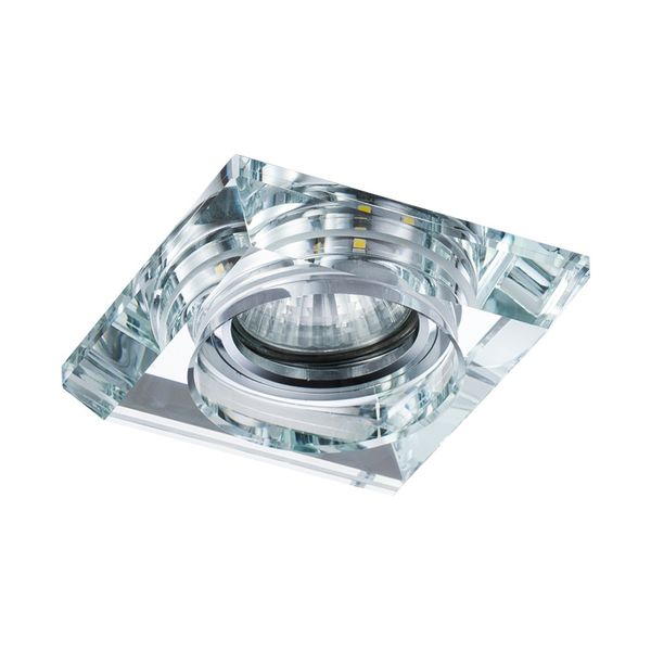 Gemo Crystal Square LED Recessed Light GU10 image 1